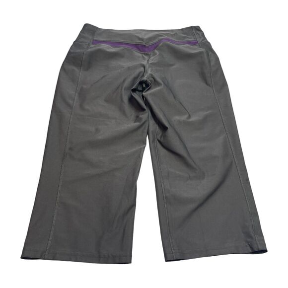 Nike Dri-Fit Capri Leggings Women's Medium Black Swoosh High-Waist Performance - Picture 3 of 6